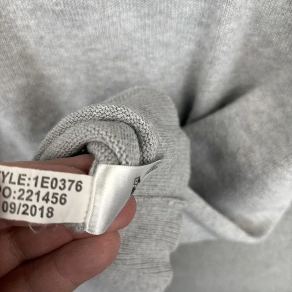 Vineyard Vines Sweater Mens Medium Gray 1/4 Zip Cashmere Blend Preppy Casual - Picture 5 of 8